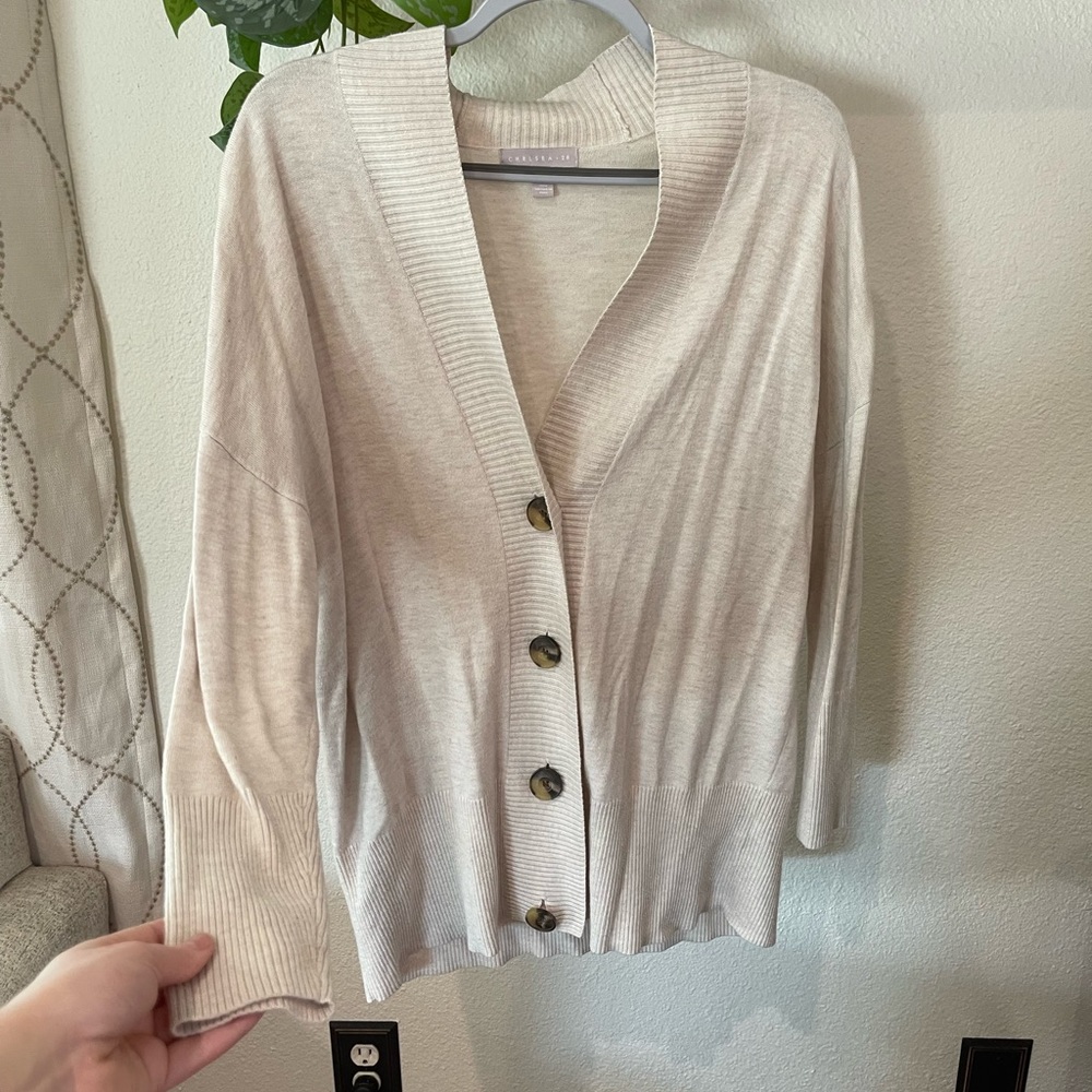 Cream cardigan